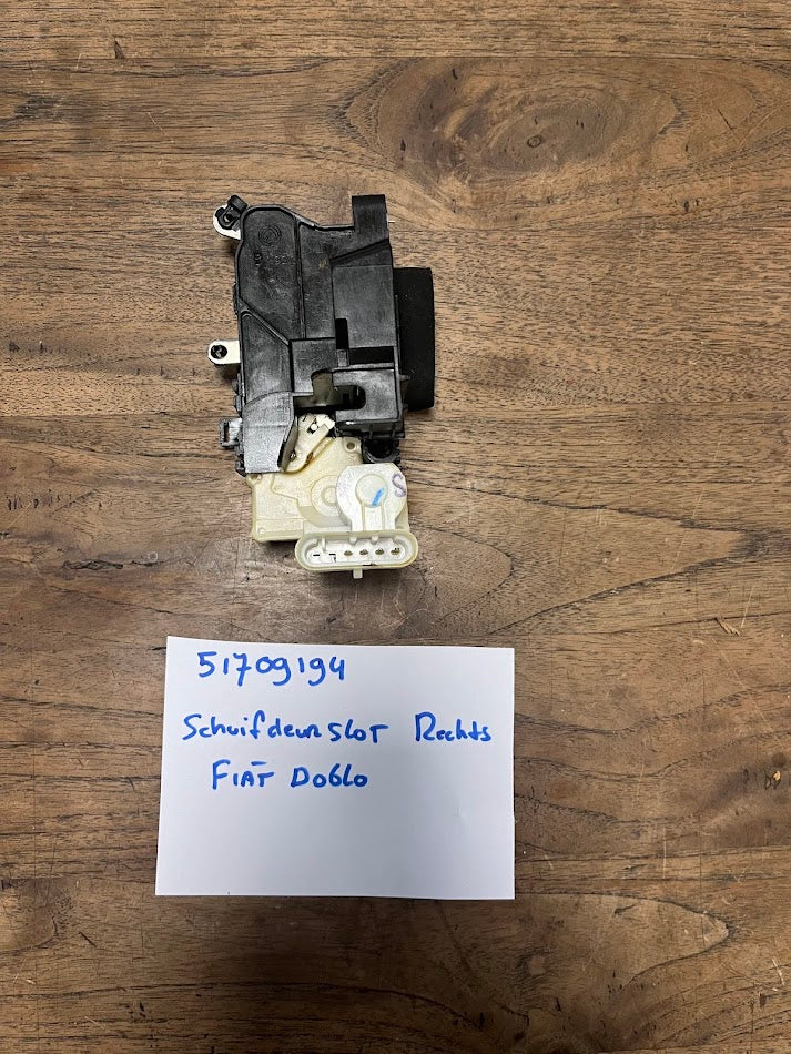 51709194 Fiat Doblo Schuifdeur Slot Rechts